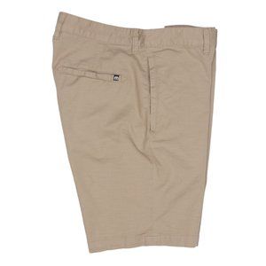 Travis Mathew Golf Shorts Men's 34 X 9 Tan Flat Front Cotton Blend